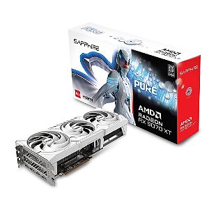 Placa de Vídeo Sapphire PURE AMD RADEON RX 9070 XT Gaming OC, 16GB, GDDR6, Dual HDMI, Dual DP