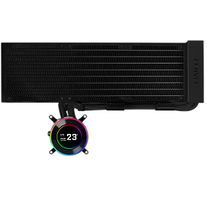 Water Cooler Lian Li Hydroshift II LCD-C 360N Preto Com Tela IPS Sem Fans - GHS2LCD36B