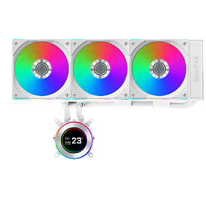 Water Cooler Lian Li Hydroshift II LCD-C 360CL Branco Com Tela IPS com Unifans CL - GHS2LCD36RW