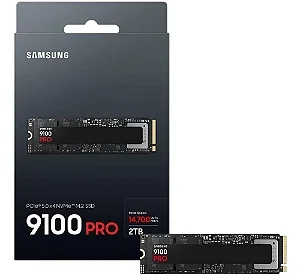 SSD M.2 NVMe Gen5 2TB 14.700MB/s Samsung 9100 Pro PC / Ps5 / Playstation 5 SSD PCie 5.0 Gen 5 - MZ-VAP2T0BAM