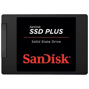 SSD SanDisk Plus, 2TB, SATA III, 2.5", Leitura: 545MB/s, Gravação: 450MB/s, Preto - SDSSDA-2T00-G26