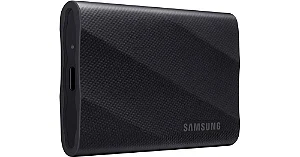 SSD Externo Samsung T9 4TB, Usb 3.2 (usb-c), Leitura 2000 Mb/s, Escrita 1950 Mb/s - Preto Mu-pg4t0b/am