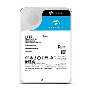 HD Seagate 16TB Skyhawk AI Hélio, 7200 RPM, 256MB, 3.5, SATA 3 - ST16000VE002