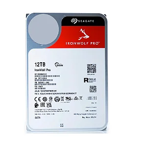 HD Seagate Ironwolf Pro, 12TB, NAS, 7200RPM, 256MB, 3.5 Pol, SATA 6 - ST12000NT001