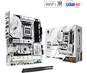 Placa Mãe Asrock X870 Steel Legend Wifi, Amd Am5, Atx, Bluetooth, Ddr5 - X870 Steel Legend Wifi