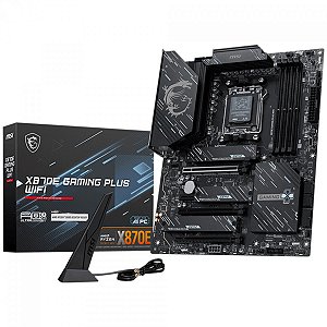 Placa Mãe MSI X870 E Gaming PLUS WIFI, Chipset X870E, AMD AM5, ATX, DDR5 - X870 E-GAMING-PLUS-WIFI