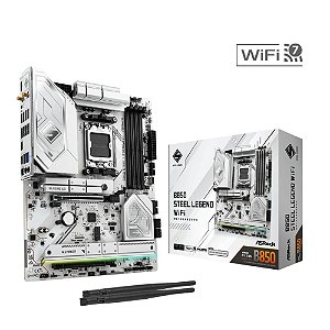 Placa Mãe Asrock B850 Steel Legend Wifi, Amd Am5, Atx, Bluetooth, Ddr5 - B850 Steel Legend Wifi