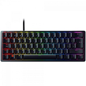 Teclado Óptico Gamer Razer Huntsman Mini, RGB, USB, Switch Purple, ANSI, 60%, Preto, RZ0303390500