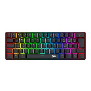 Teclado Mecanico Redragon Jax, Rainbow, ABNT2, Switch Marrom, Preto, K613-KB-PT-BROWN