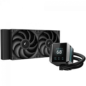 Water Cooler DeepCool Mystique 240 Display LCD, 240mm, ARGB, Intel/AMD, Preto - R-LX550-BKDSNC-G-1
