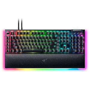 Teclado Gamer Razer Blackwidow V4 Pro, Chroma RGB, Switch Amarelo.Layout Us, Preto - RZ0304681900