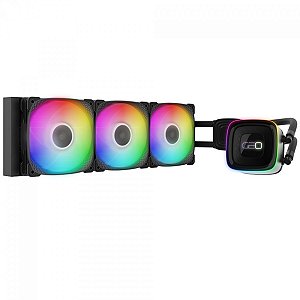 Water Cooler Geometric Future Eskimo Igloo Neon 36, RGB, 360mm, Intel-AMD, PWM, Preto, GEO-EI-N36B