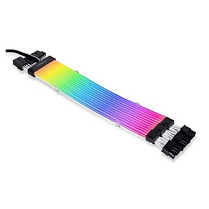 Cabo Extensor Lian Li Strimer Plus V2 Triple, RGB, 8 Pinos - PW12-PV2 BLACK