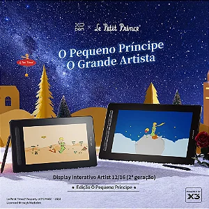 Mesa Digitalizadora Xp-Pen Artist 16 2 Geração Le Petit Prince Display Preto Medio Usb-C - XWZJPCD160FH_BK