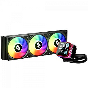 Water Cooler Redragon CCW-3015R, ARGB, 360mm, Com Display LCD, Intel-AMD, Preto - CCW-3015R