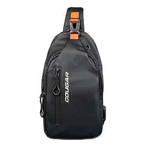 Mochila Cougar UNIRIDE - Preto/Laranja