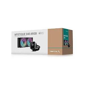 Water Cooler Deepcool Mystique 240mm Anti-leak ARGB Preto - RLX550BKADSNC-G-1