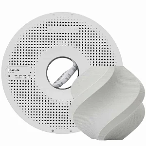 Filamento Bambu Lab para Impressora 3D PLA LITE - Cinza - Com carretel reutilizável - 1,75mm - 1kg