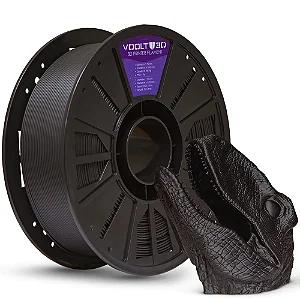 Filamento PLA Preto Velvet High Speed Premium - 1Kg