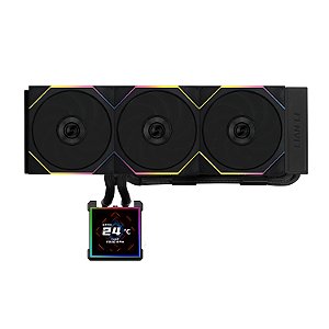 WATER COOLER 360MM LIAN LI HYDROSHIFT II LCD-S 360TL, DISPLAY LCD, BLACK - GHS2LCDS36TB