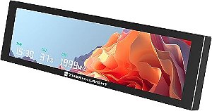 Tela Magnética LCD Thermalright, Trofeo Vision 9.16 LCD preto, resolução 1920 x 480 -EVGCHUJER