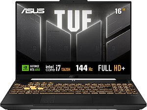 Notebook ASUS TUF Gaming F16 Intel Core i7, RTX 4050, 16 GB, 512 GB SSD, W11 Home,16.0'' FHD, Mecha Gray - FX607VU-RL007W