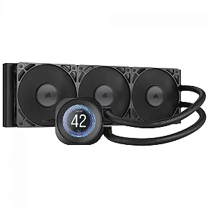 Water Cooler Corsair Nautilus RS, 360mm, Display LCD, PWM, Intel-AMD, Preto - CW-9061033-WW