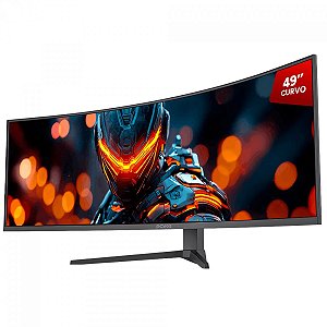 Monitor Gamer PCYes Z-Max Z49C, 49 Pol, Double QHD, Curvo, 1ms, 120Hz, VA, FreeSync/G-Sync, HDR, HDMI/DP/USB-C - PMGZ49C144BV