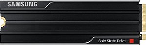 Samsung SSD M.2 9100 Pro com dissipador de calor de 4 TB, PCIe 5.0 x 4 M.2 2280, velocidades de leitura de até 14.800/13.400 MB/s, melhor para computação AI, jogos e estações de trabalho resistentes