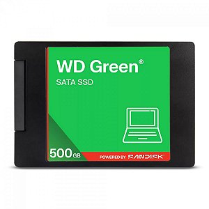 SSD WD Green 500GB, Sata III, Leitura 545MBs e Gravação 505MBs - WDS500G5G0A