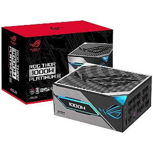 FONTE ATX 1000W ASUS ROG THOR PLATINUM III 1000P3 80 PLUS PLATINUM MODULAR - ROG-THOR-1000P3-GAMING