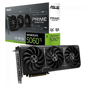 Placa De Vídeo Asus Prime Nvidia Geforce RTX 5060 Ti Oc, 16gb, Gddr7, Dlss, Ray Tracing, Prime - RTX5060ti-o16g