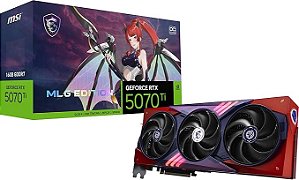 Placa de Vídeo MSI GeForce RTX 5070 Ti 16G MLG Edition OC, 16GB GDDR7, 256-bit, PCIe 5.0, DLSS 4, Ray Tracing