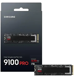 SSD M.2 Nvme Gen5 1TB 14.700mb/s Samsung 9100 Pro 1TB PC / Ps5 / Playstation 5 SSD PCie 5.0 Gen 5 - Mz-vap1t0bam