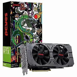 Placa de Vídeo PCYes RTX 2060 NVIDIA GeForce GEF 6GB, GDDR6, 192 Bits, Dual FAN, Full Size - A85DHZV8K