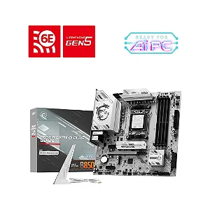 Placa-Mãe MSI B850M GAMING PLUS WIFI6E, AMD, AM5, Micro-ATX, DDR5, Wi-Fi - B850MGPWIFI6E