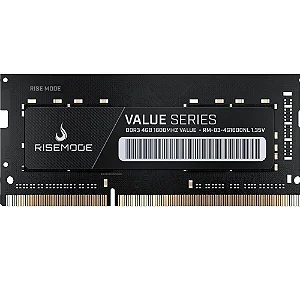 Memória RAM para Notebook Rise Mode Value Series, 4GB, 1600MHz, DDR3, CL11 - RM-D3-4G1600NL