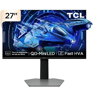 Monitor Gamer TCL 27 Polegadas QD-Mini LED QHD G64 180Hz 1ms (GtG) Freesync HDR 600 nits - 27G64