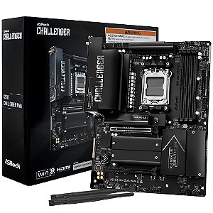 Placa Mãe ASRock X870 Challenger Wi-Fi Socket AM5 / DDR5 - Preto