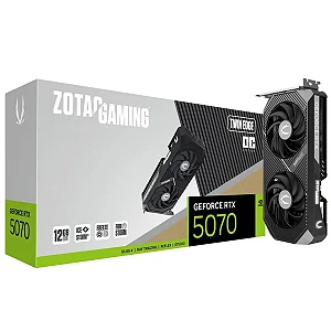 Placa de Vídeo Zotac Gaming NVIDIA GeForce RTX 5070 Twin Edge OC, 12GB, GDDR7, DLSS, Ray Tracing - ZT-B50700H-10A