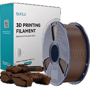 DUPLICADO - Filamento Sunlu PLA Coffe Brown - MWYMGVCDL