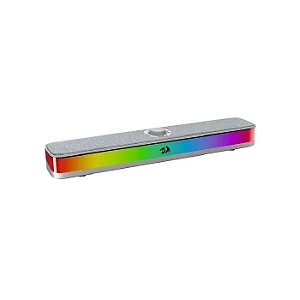 Caixa De Som Soundbar Gamer Redragon Neo RGB 2x5w Rms Usb Tipo-c Bluetooth Cinza - Gs515g