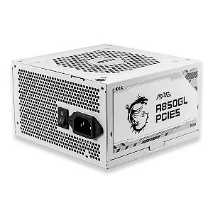 Fonte Msi 850w Mag A850gl PCie5 Branco 80 Plus Gold - 306-7zp8b12-ce0