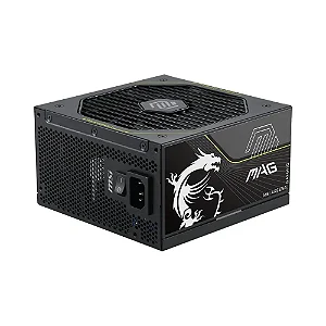 Fonte MSI MAG A1000PLS PCIE5, 1000W, 80 Plus Platinum, Modular, Silent, PFC Ativo, Com Cabo, Preto - MAGA1000PLSPCIE5