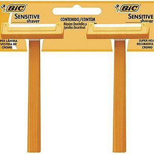 Prestobarba Bic Sensitive Shaver com 2 Unidades