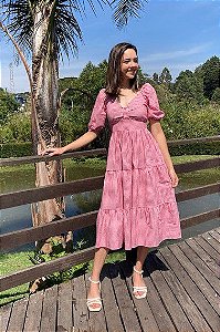 Vestido vichy vermelho