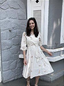 Vestido Elisa Bege