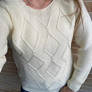 BLUSA TRICOT PAOLLA OFF WHITE