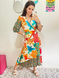 VESTIDO MIDI ENVELOPE SELVA POP