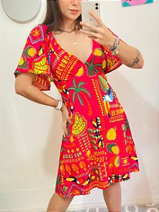 VESTIDO CURTO FESTA DOS TUCANOS